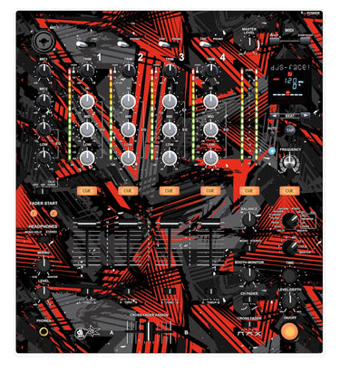 Pioneer DJ DJM 700 Skin Ridge Red